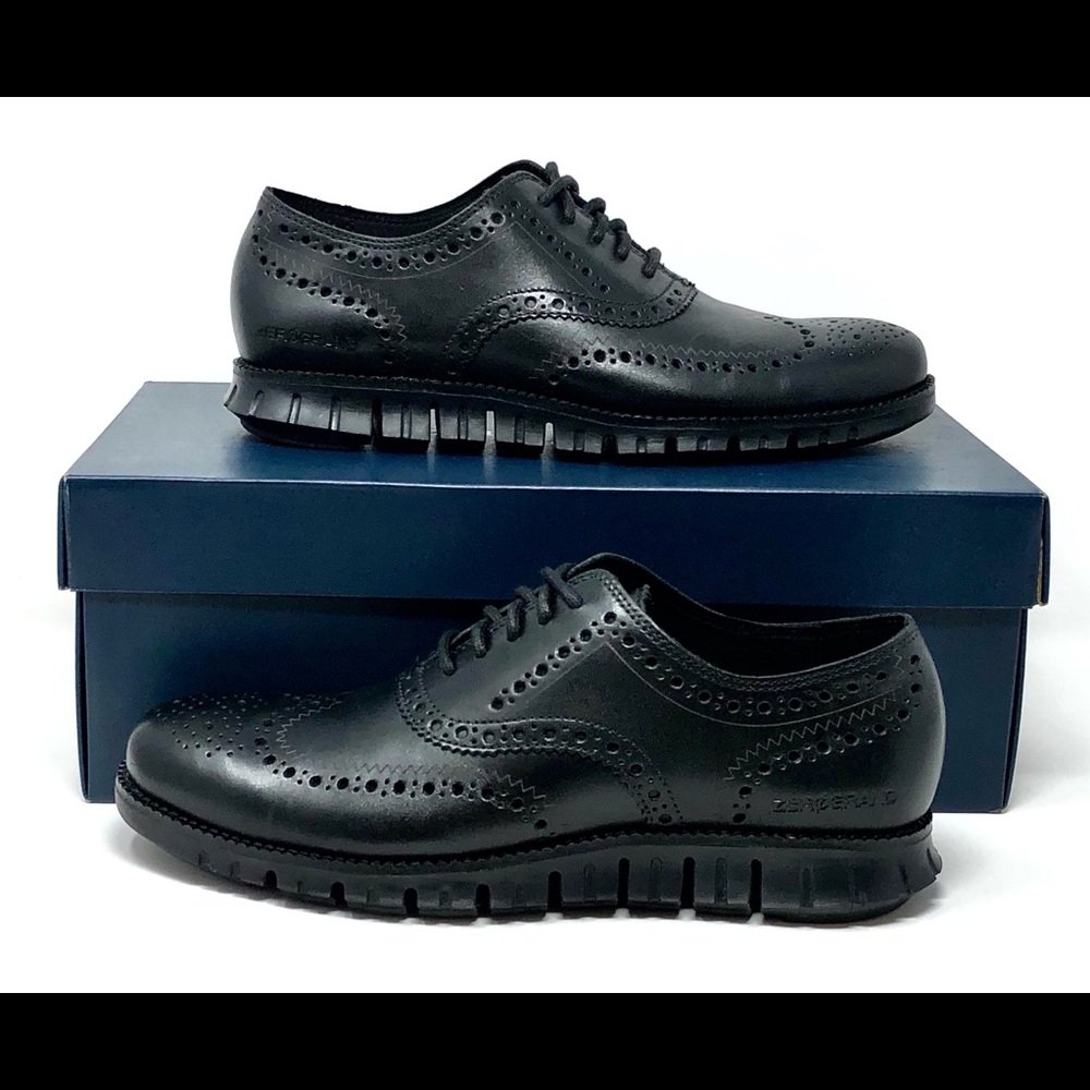 Cole Haan Zerogrand Black Wingtip Oxfords